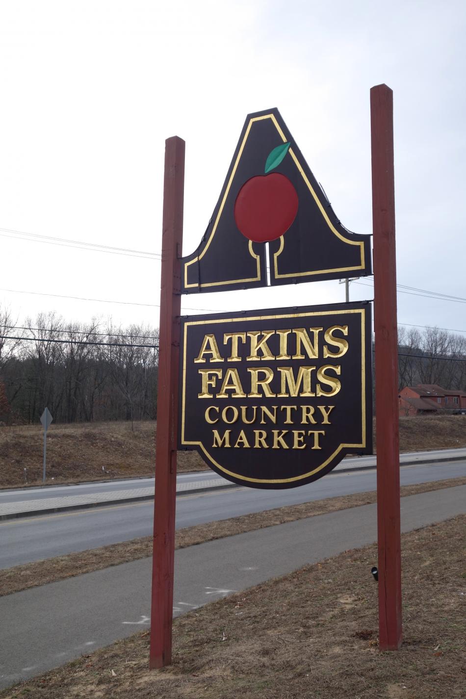 Atkins Farms sign 