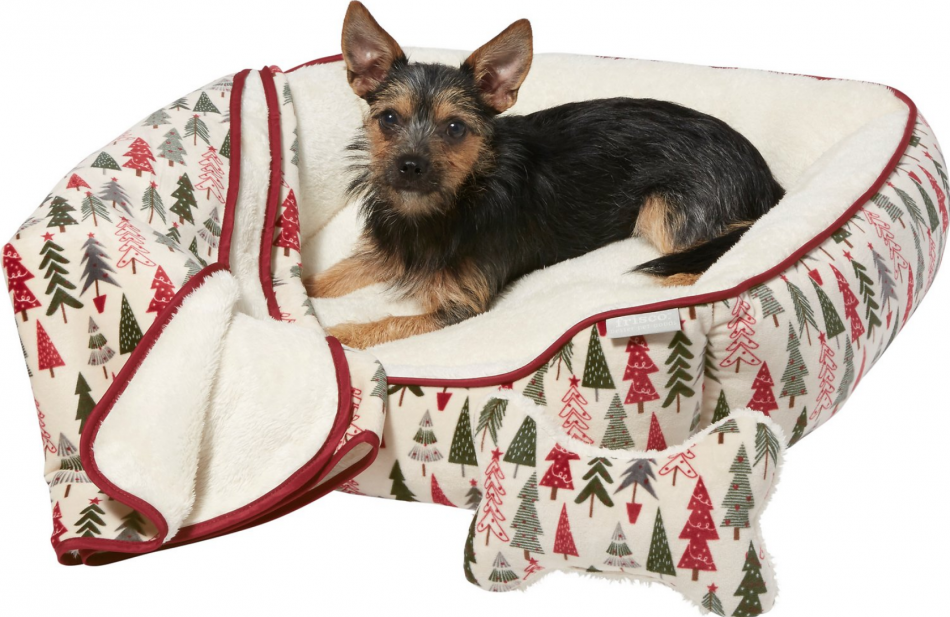 Holiday Dog Bed Set 