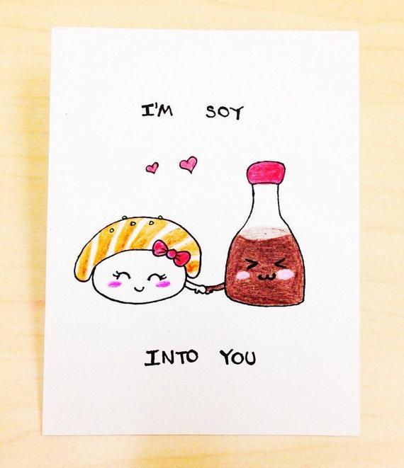 Soy Into You Valentine&#039;s Day Card