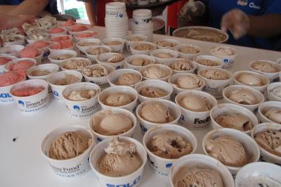 Photo of scooper bowl ice cream selections
